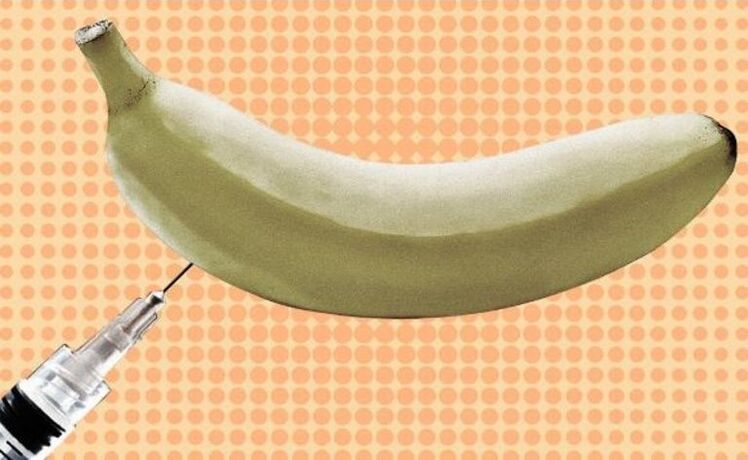 ví dụ tiêm làm tăng kích thước dương vật bằng chuối